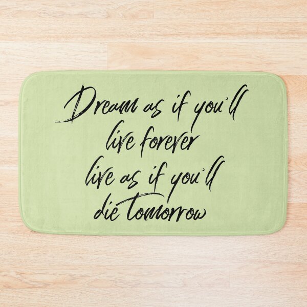 Item preview, Live forever inspirational retro vintage style design designed and sold by Surfer Dave Designs.