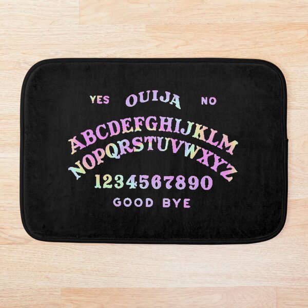 Multicolored Ouija board Bath Mat