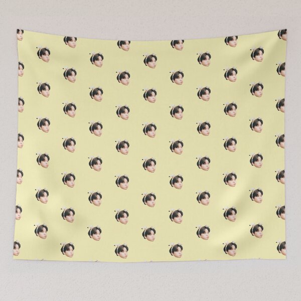 Item preview, Cute Ateez Jongho Head Pattern Yellow designed and sold by ateezbts _imagines.