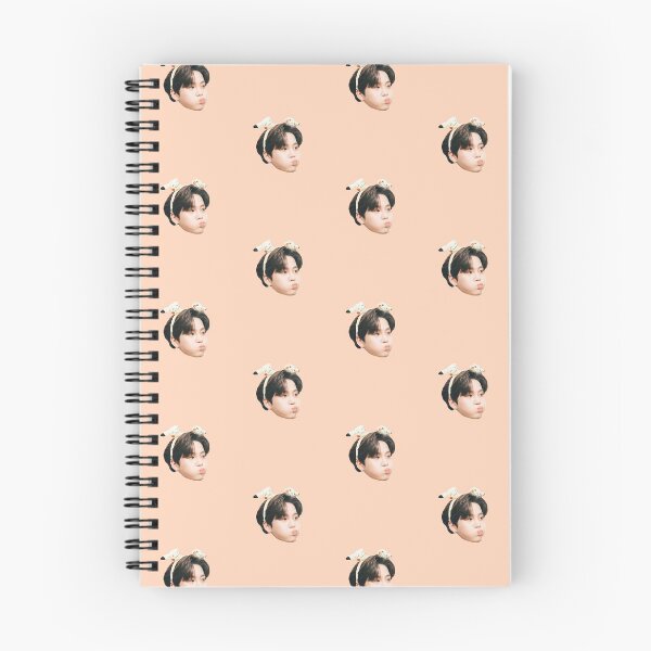 Item preview, Cute Ateez Jongho Head Pattern Pinky Peach designed and sold by ateezbts _imagines.