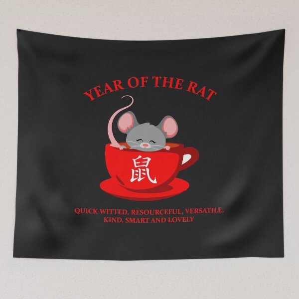 Item preview, Lunar Chinese Zodiac Year of the Rat gift for men women kids designed and sold by hadleydesigns.