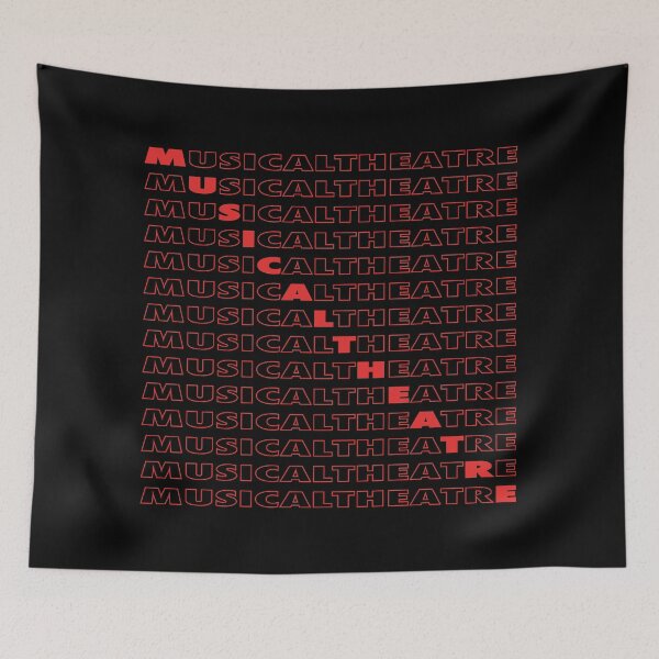 Item preview, Musical Theatre Repeating Text - Red designed and sold by MOREDANKMEMES.