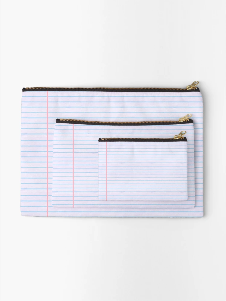 Thumbnail 2 of 4, Zipper Pouch, Ruled Lined Paper [Roufxis-Rb] designed and sold by RoufXis.