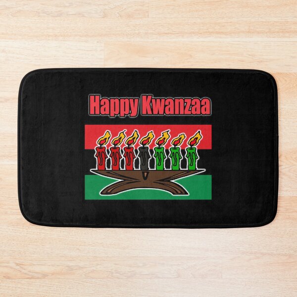 Item preview, Happy Kwanzaa Kinara Candles Pan African Flag designed and sold by funnytshirtemp.