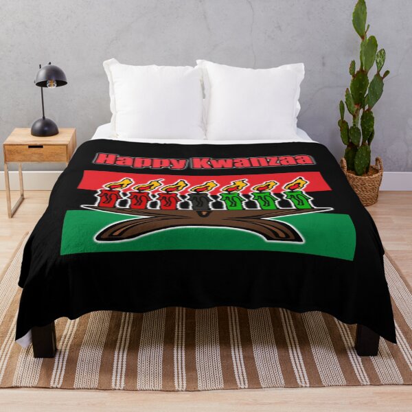 Item preview, Happy Kwanzaa Kinara Candles Pan African Flag designed and sold by funnytshirtemp.