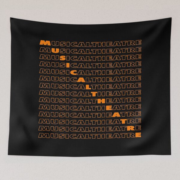 Item preview, Musical Theatre Repeating Text - Orange designed and sold by MOREDANKMEMES.