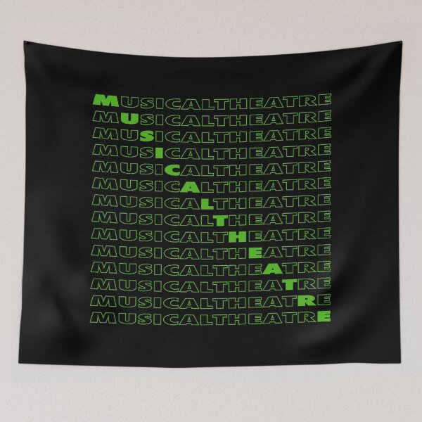 Item preview, Musical Theatre Repeating Text - Green designed and sold by MOREDANKMEMES.