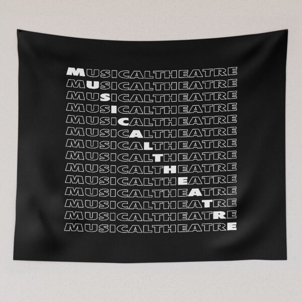 Item preview, Musical Theatre Repeating Text - White designed and sold by MOREDANKMEMES.