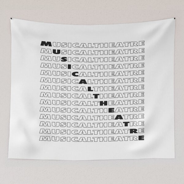 Item preview, Musical Theatre Repeating Text - Black designed and sold by MOREDANKMEMES.