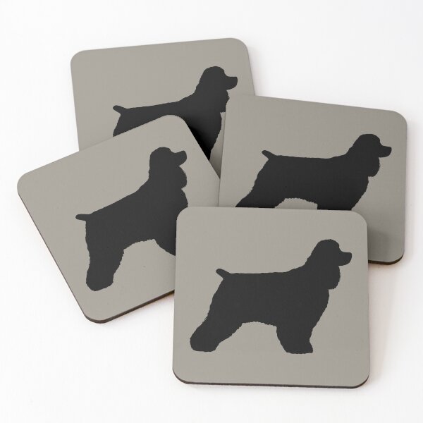 Item preview, Black Cocker Spaniel Silhouette(s) designed and sold by Jenn Inashvili.