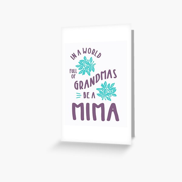 Womens In A World Full Of Grandmas Be Mima Sunflower Tee