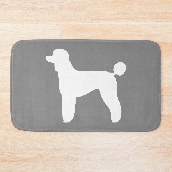 Item preview, White Standard Poodle Silhouette(s) designed and sold by Jenn Inashvili.
