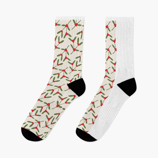 Item preview, Red and Green Mistletoe Pattern designed and sold by ExpApparel.