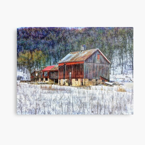 Item preview, "Winter On The Farm" designed and sold by wiscbackroadz.