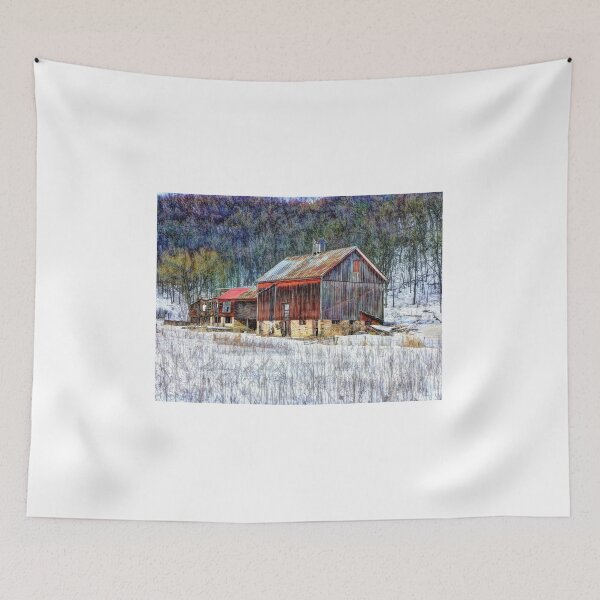 Item preview, "Winter On The Farm" designed and sold by wiscbackroadz.