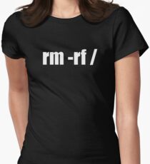 rm -rf / Women's Fitted T-Shirt