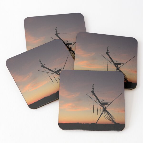 Item preview, Kansas colorful Sunset with an Irrigation System Silhouette with cloud's. designed and sold by ROBERTDBROZEK.
