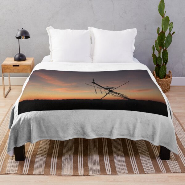 Item preview, Kansas colorful Sunset with an Irrigation System Silhouette with cloud's. designed and sold by ROBERTDBROZEK.