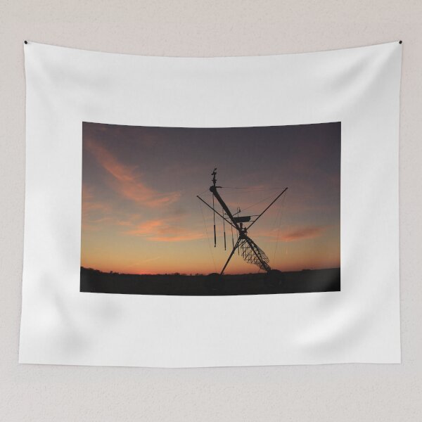 Item preview, Kansas colorful Sunset with an Irrigation System Silhouette with cloud's. designed and sold by ROBERTDBROZEK.