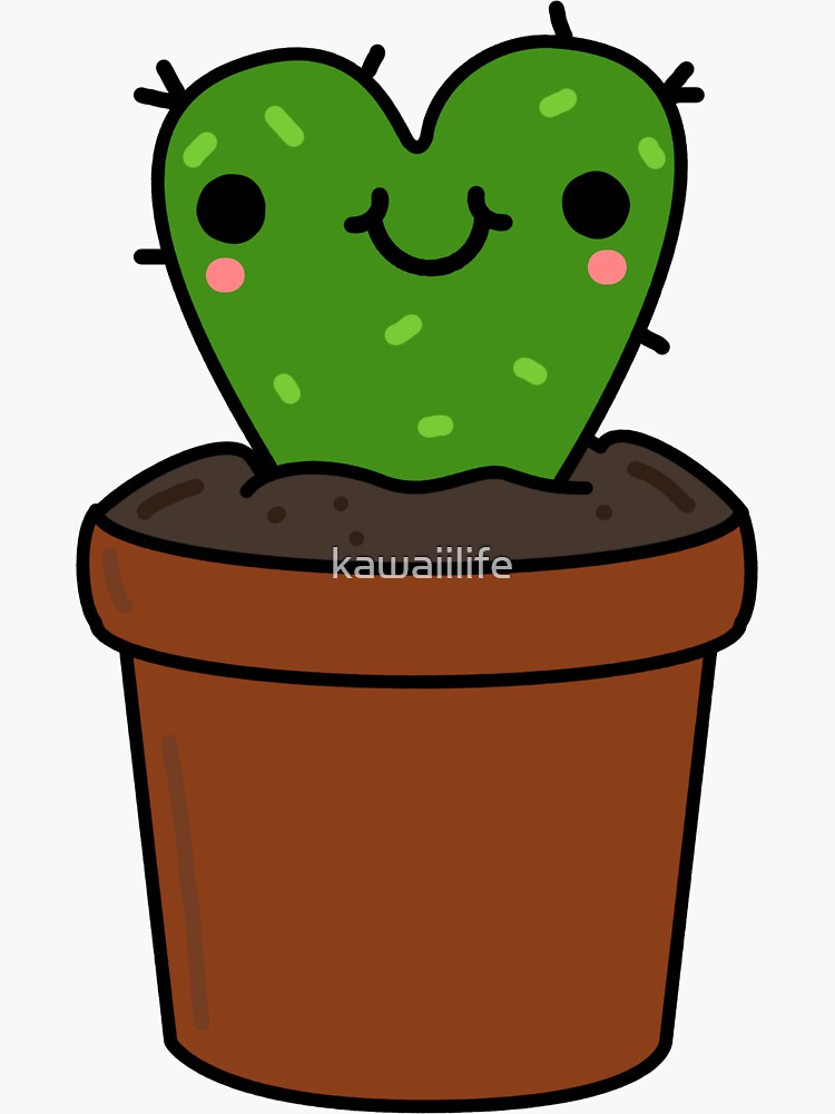 Kawaii Cactus 9 Sticker By Kawaiilife Redbubble 2939