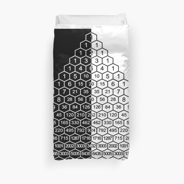 In mathematics, Pascal's triangle is a triangular array of the binomial coefficients Duvet Cover
