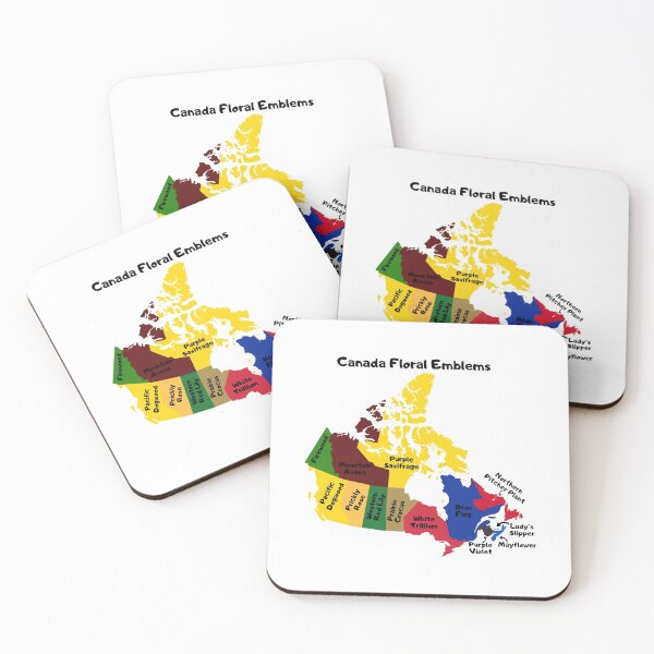Item preview, Canada Floral Emblems Map designed and sold by InVisibleColors.