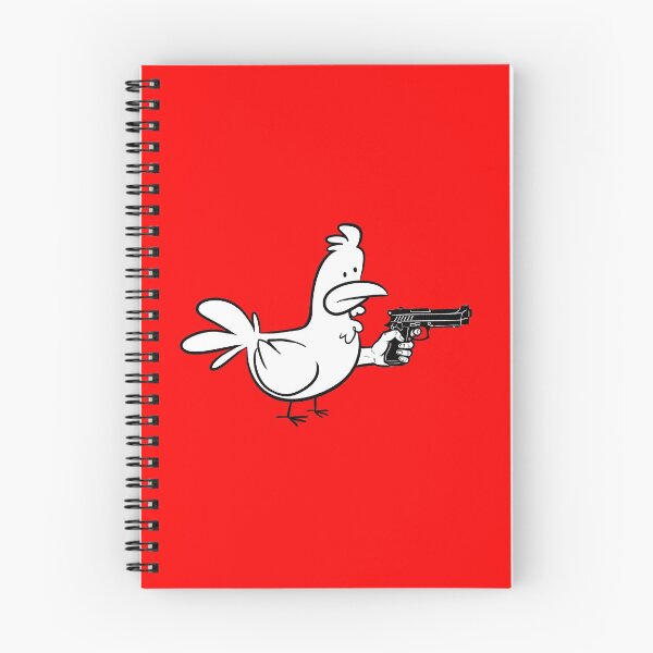 Item preview, chicken with a gun designed and sold by zebratoastart.