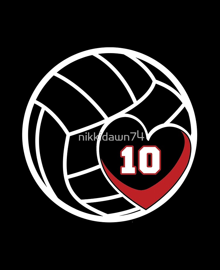 Volleyball Heart Vinyl Sticker - The Creative Mom