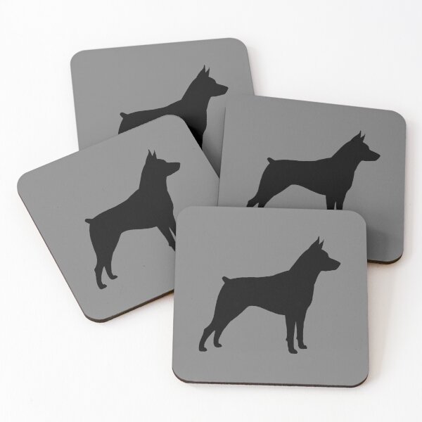 Item preview, Miniature Pinscher MinPin Dog Silhouette(s) designed and sold by Jenn Inashvili.