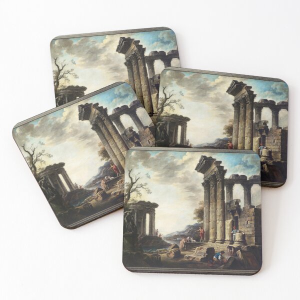 Item preview, Ruins Of An Ancient Temple On The Shore designed and sold by Xzendor7 Digital Art Creations.