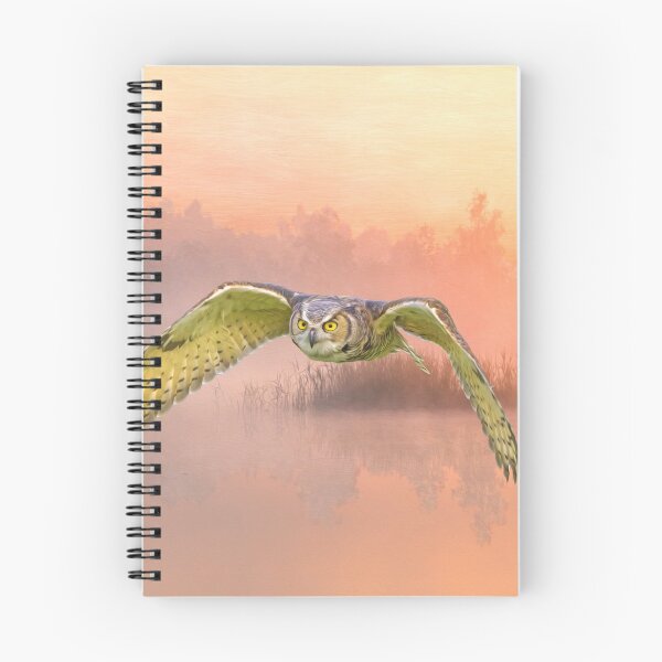 Item preview, Great Horned Owl Soars designed and sold by FineArtography.
