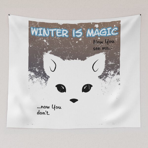 Item preview, Little snow fox designed and sold by NicGrayGraphic.