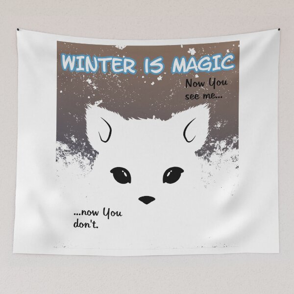 Item preview, Little snow fox designed and sold by NicGrayGraphic.