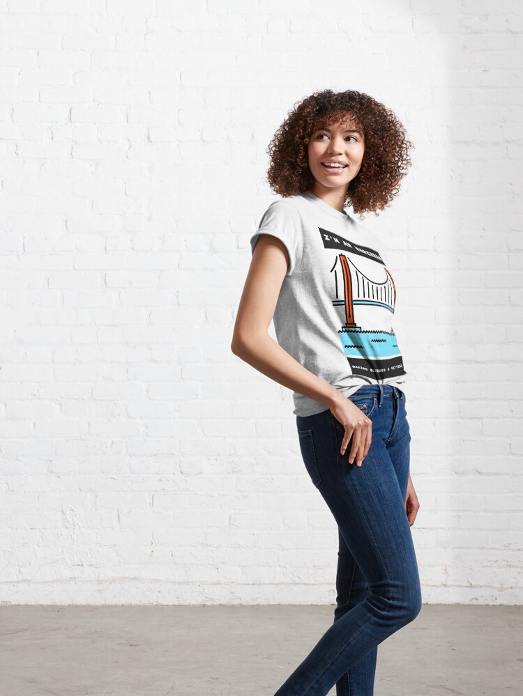 Alternate view of Engineers Build Bridges Classic T-Shirt