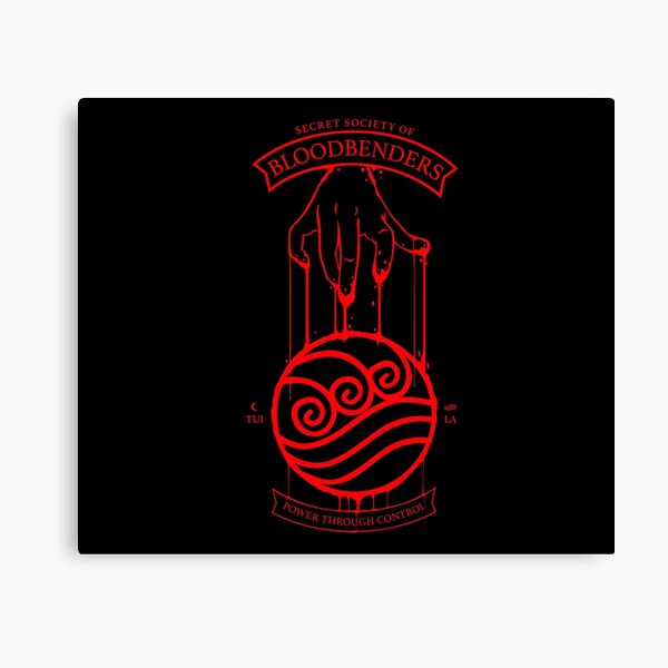 Bloodbender Secret Society Avatar-Inspired Design Canvas Print