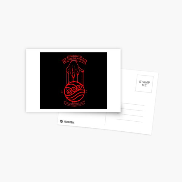 Bloodbender Secret Society Avatar-Inspired Design Postcard