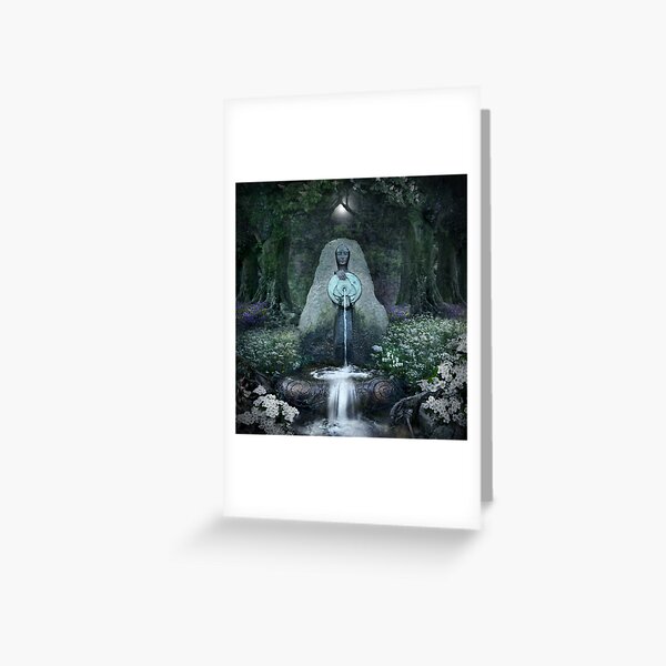 Beltane: Lady of the Sacred Well Greeting Card