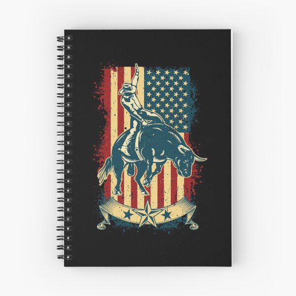 Artikelvorschau, Stierreitrodeo-Weinlese beunruhigte USA-Stier-Reiter-Flagge entworfen und verkauft von CrazyWebs.
