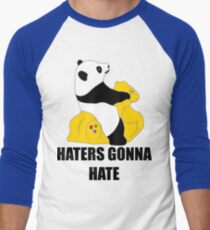 Haters Gonna Hate: Panda Men's Baseball ¾ T-Shirt