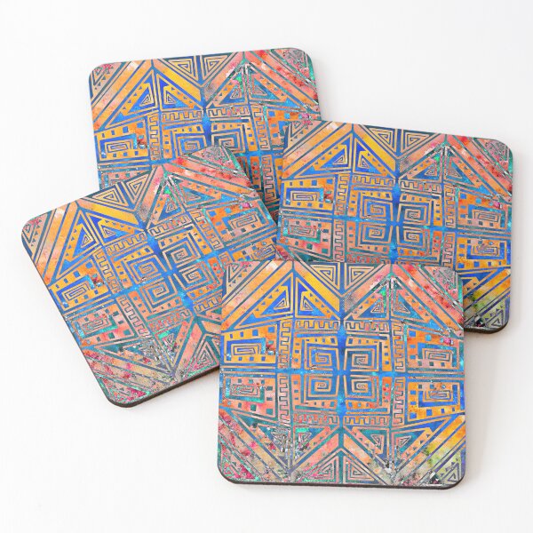Item preview, "Aztec" 2 | Vibrant And Funky Pattern designed and sold by LiseHoltArt.