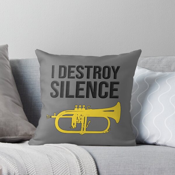Item preview, Flugelhorn - I DESTROY SILENCE - Marching Band, Concert Band designed and sold by HEJAshirts.