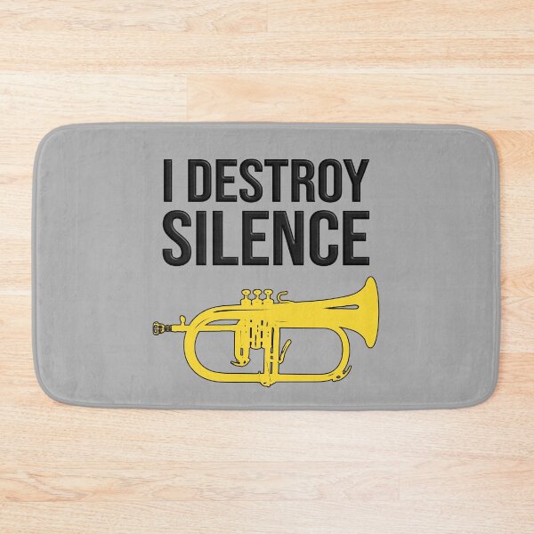 Item preview, Flugelhorn - I DESTROY SILENCE - Marching Band, Concert Band designed and sold by HEJAshirts.