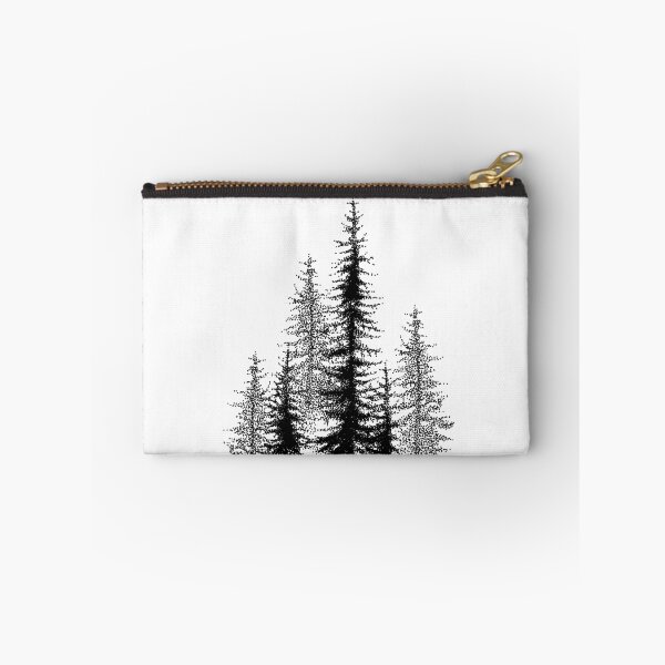 Item preview, Dotwork black scandinavian forest. designed and sold by Bokasana.