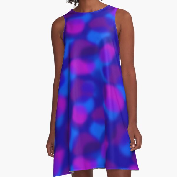 Colored Clouds A-Line Dress