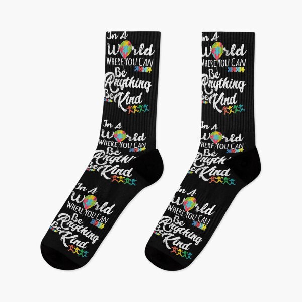 Item preview, In a world where you can be anything be kind autism graphic designed and sold by farhanhafeez.