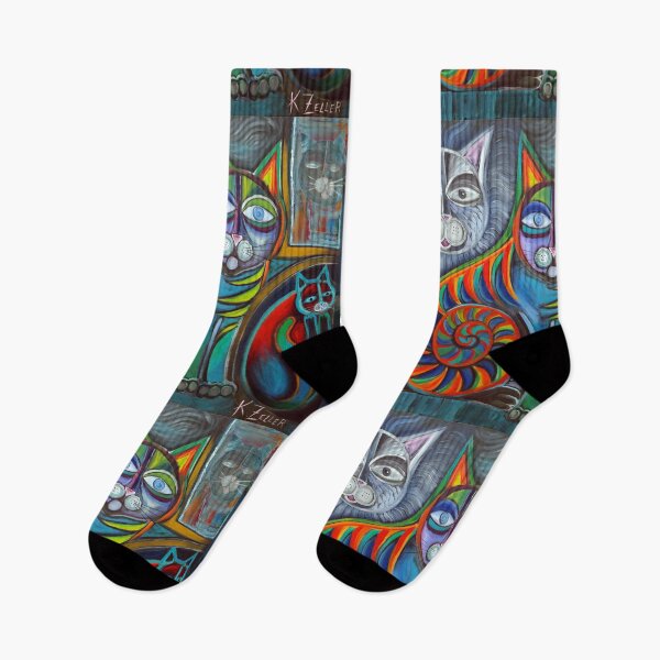Item preview, Neon Cats updated Acrylics  designed and sold by Karin Zeller.