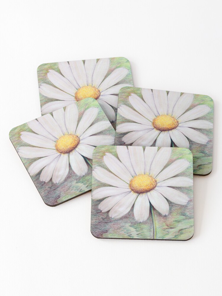 Thumbnail 1 of 5, Coasters (Set of 4), Daisy designed and sold by Evone.