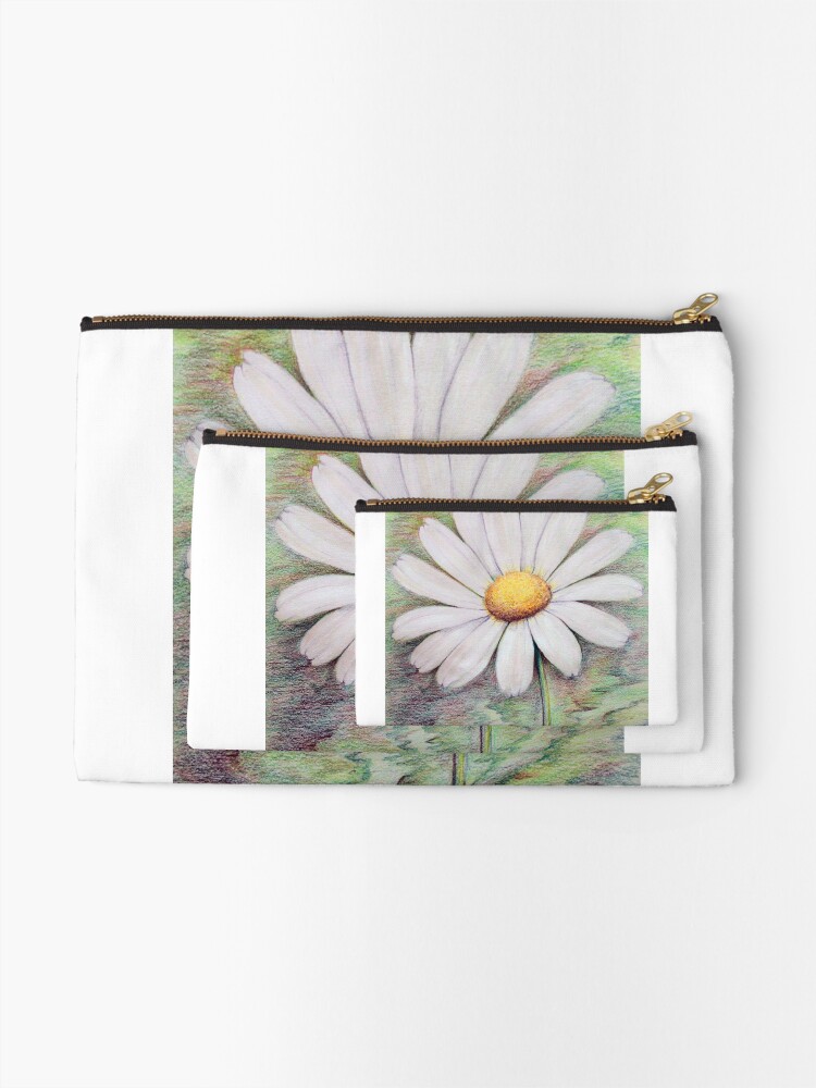 Thumbnail 2 of 4, Zipper Pouch, Daisy designed and sold by Evone.