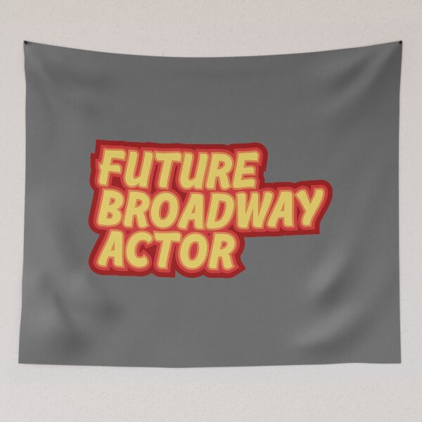 Item preview, Future Broadway Actor Typography - Yellow & Red designed and sold by MOREDANKMEMES.