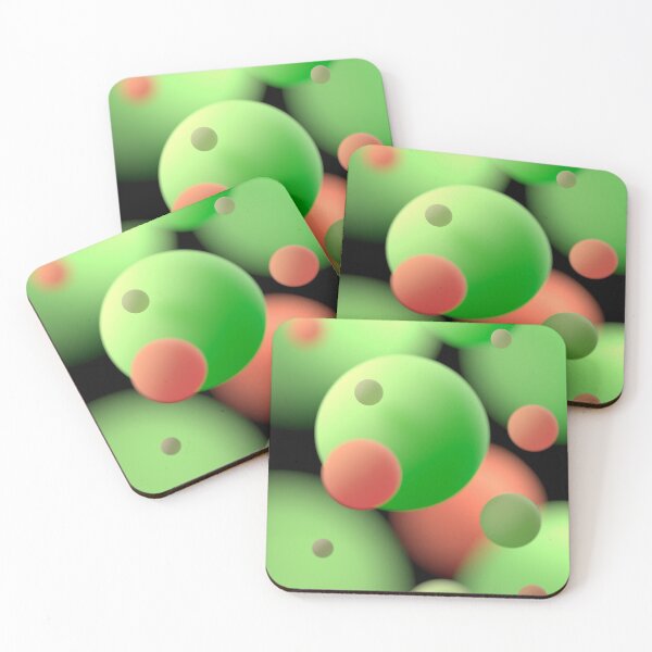 Item preview, Floating green and orange balls designed and sold by lathspell.